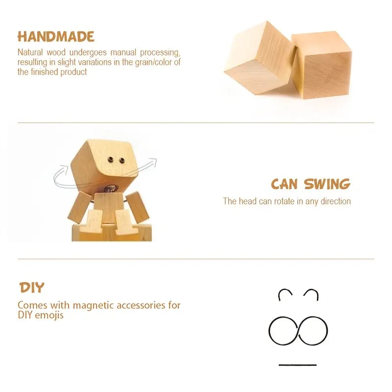 WiggleBuddy Wooden Figure