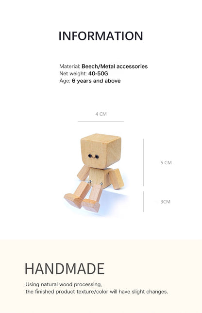 WiggleBuddy Wooden Figure